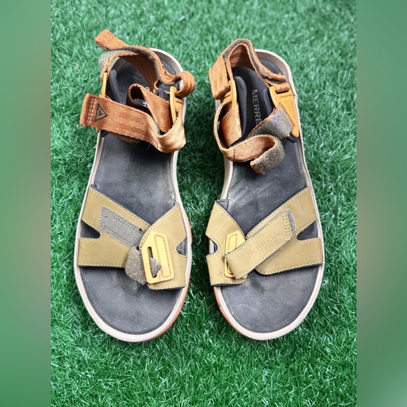 Merrell Tan Sandals Comfortable Summer‎ Footwear Women’s Size 10 - Picture 1 of 6